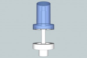 Sketchup design for the main inverted bearing